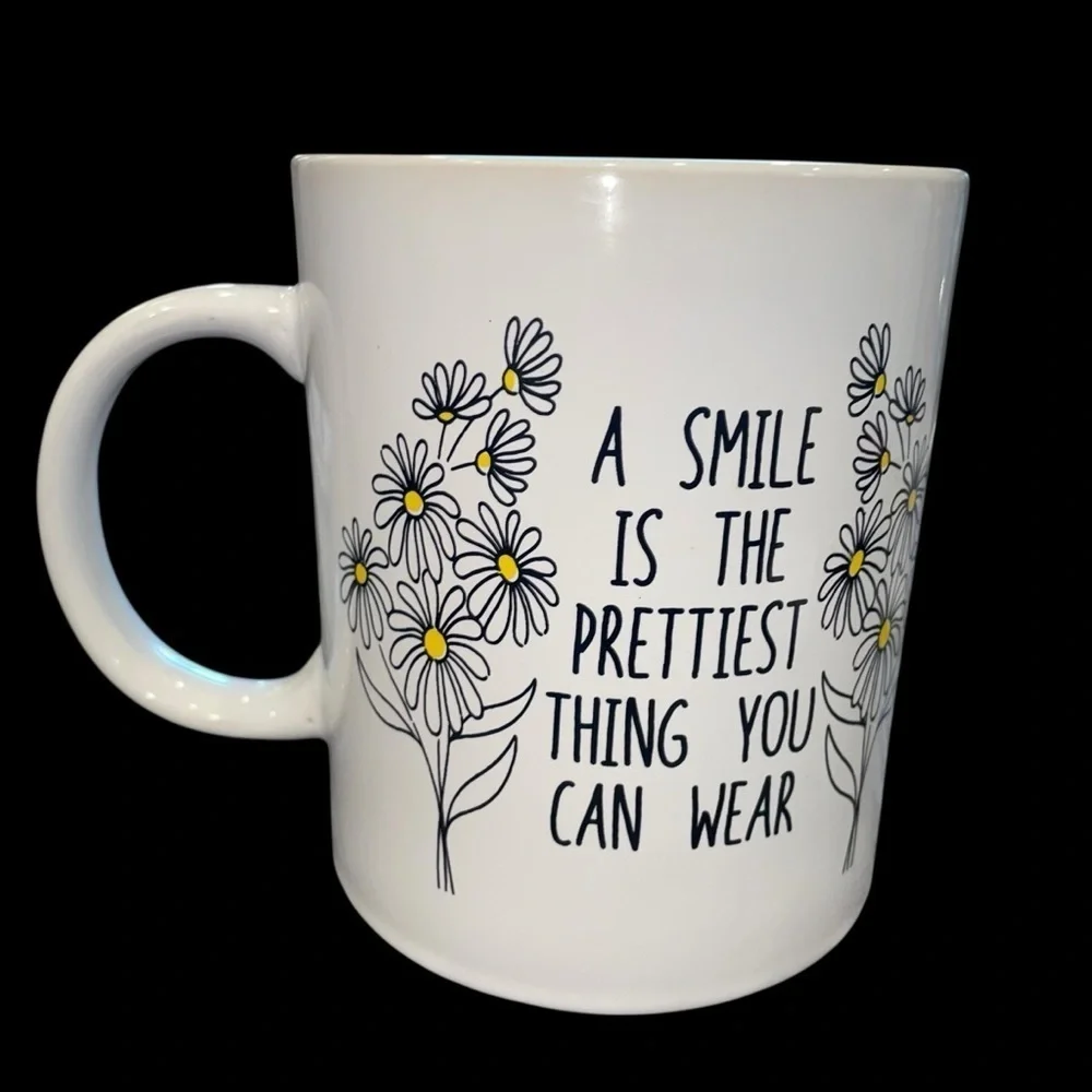 Fisher Products Mug – 16oz Stoneware-A Smile is the Prettiest Thing You Can Wear